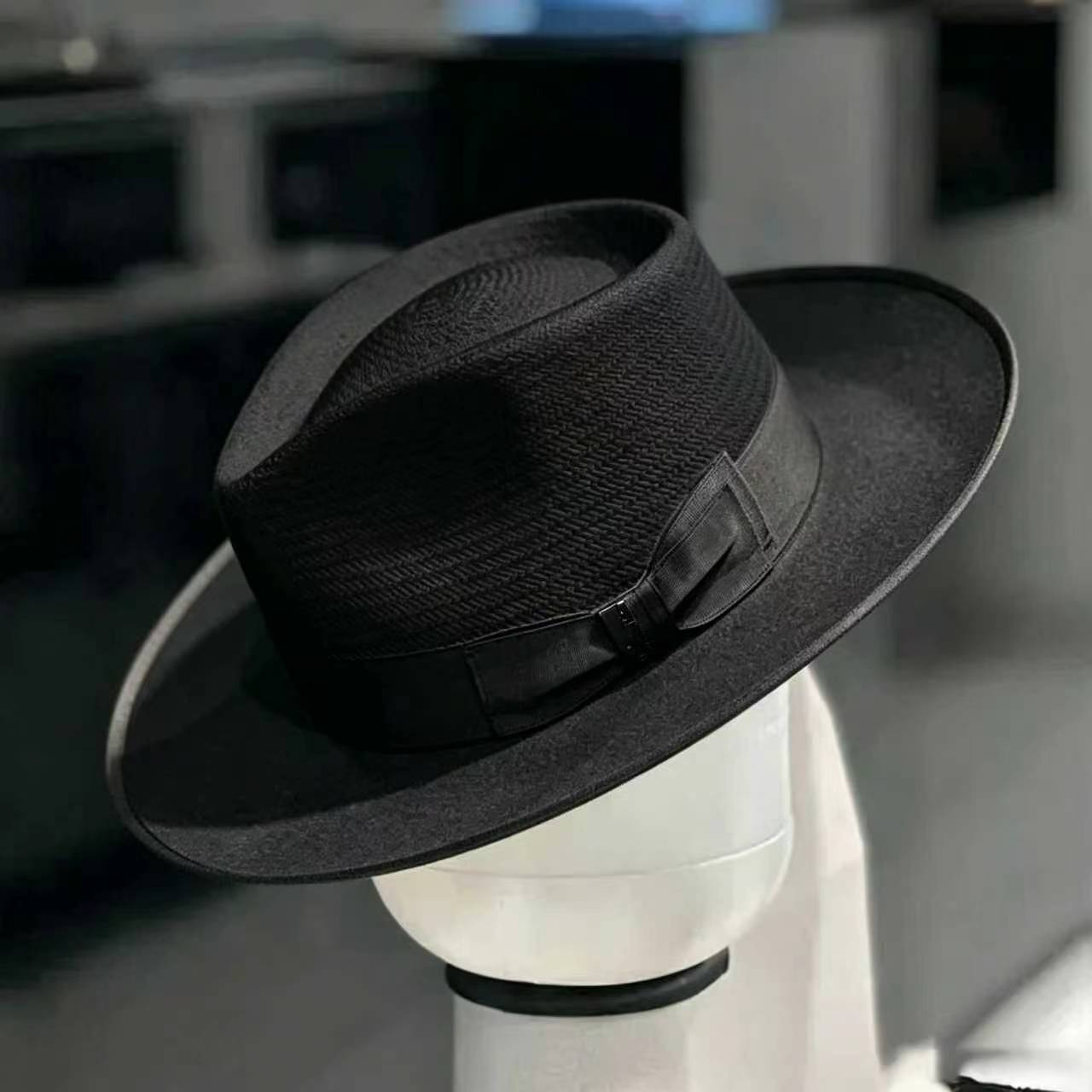 Exclusive Panama and Felt Two Tone Fox -Black
