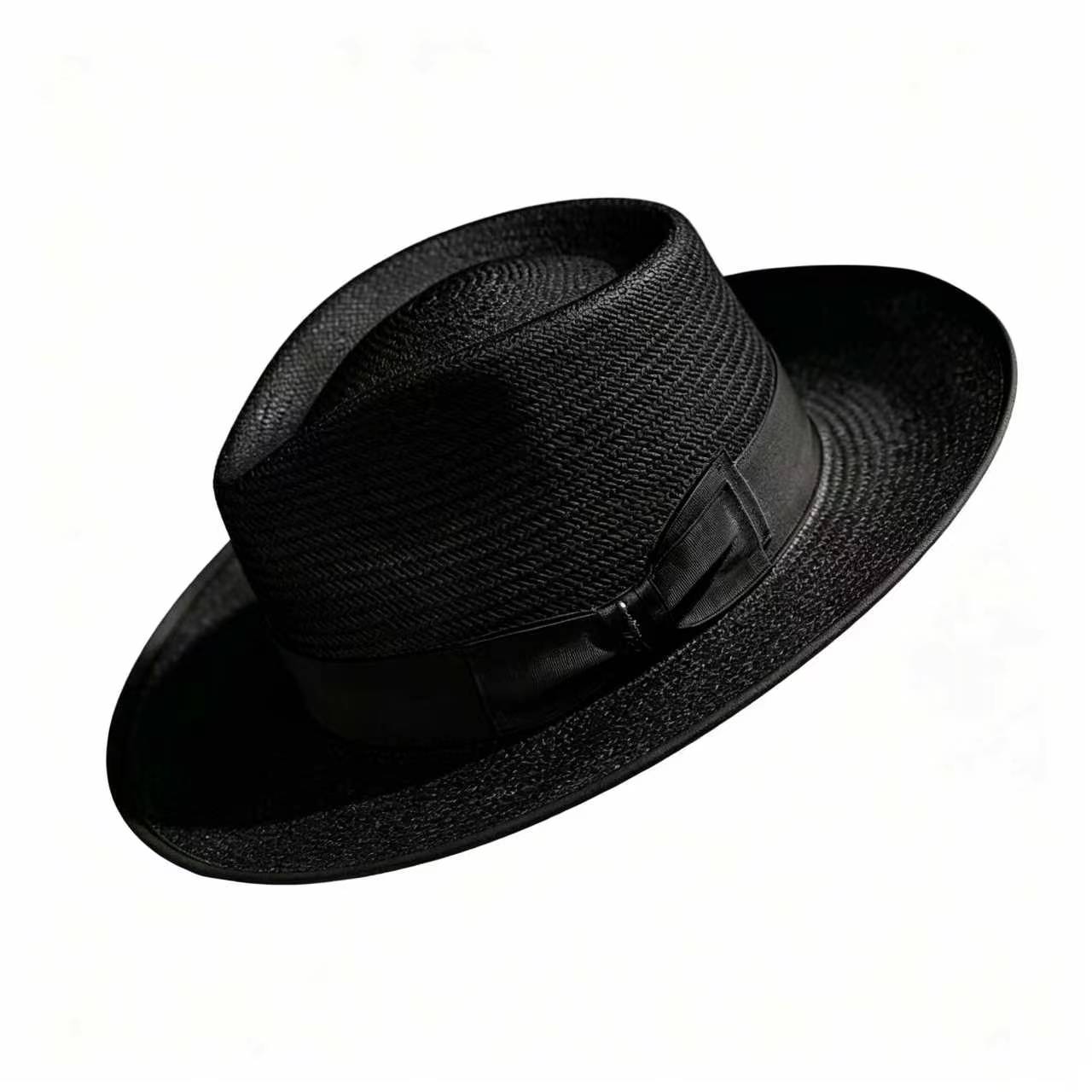 Exclusive Panama and Felt Two Tone Fox -Black