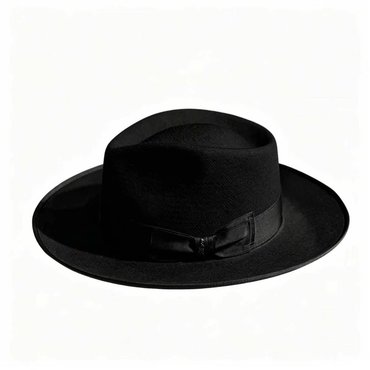 Exclusive Panama and Felt Two Tone Fox -Black