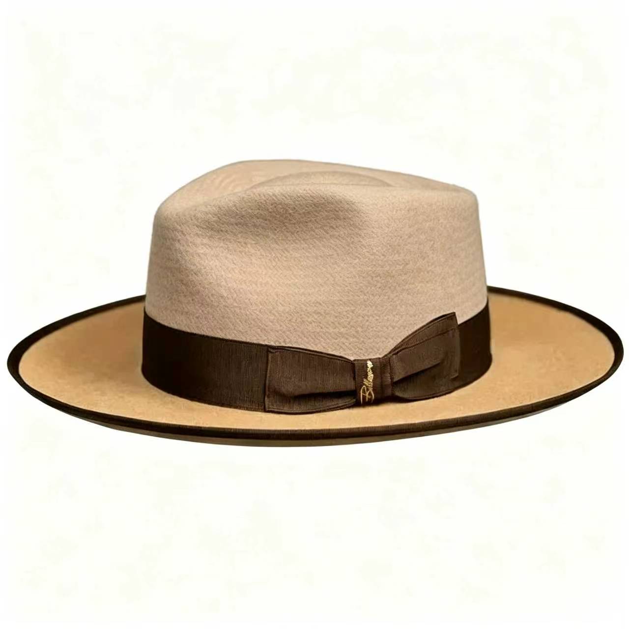 Exclusive Felt Two Tone Fox-Chocolate ( brown)