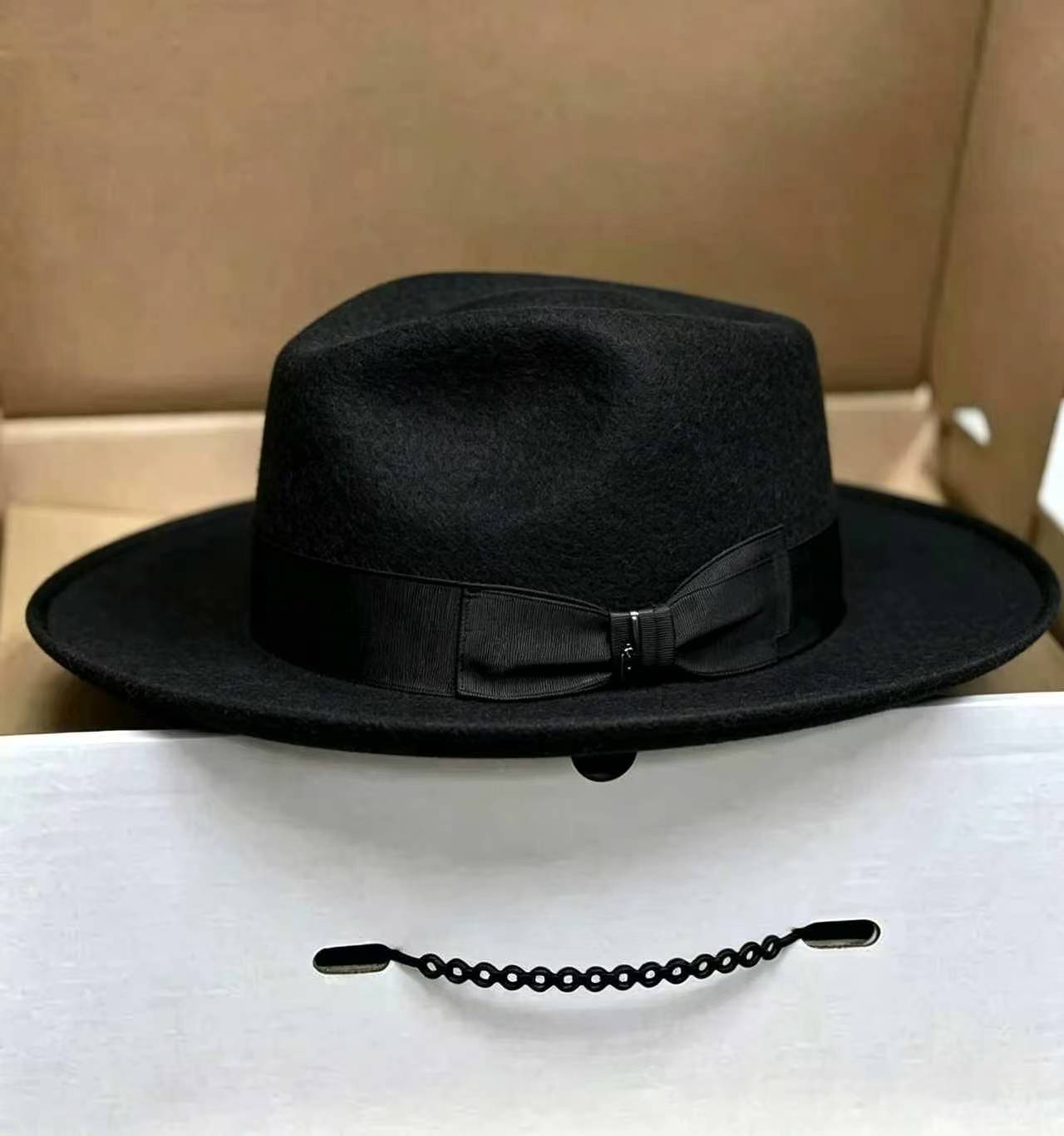 Exclusive Felt Two Tone Fox-Black