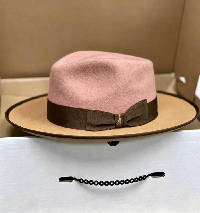 Exclusive Felt Two Tone Fox-Pink(Camel)