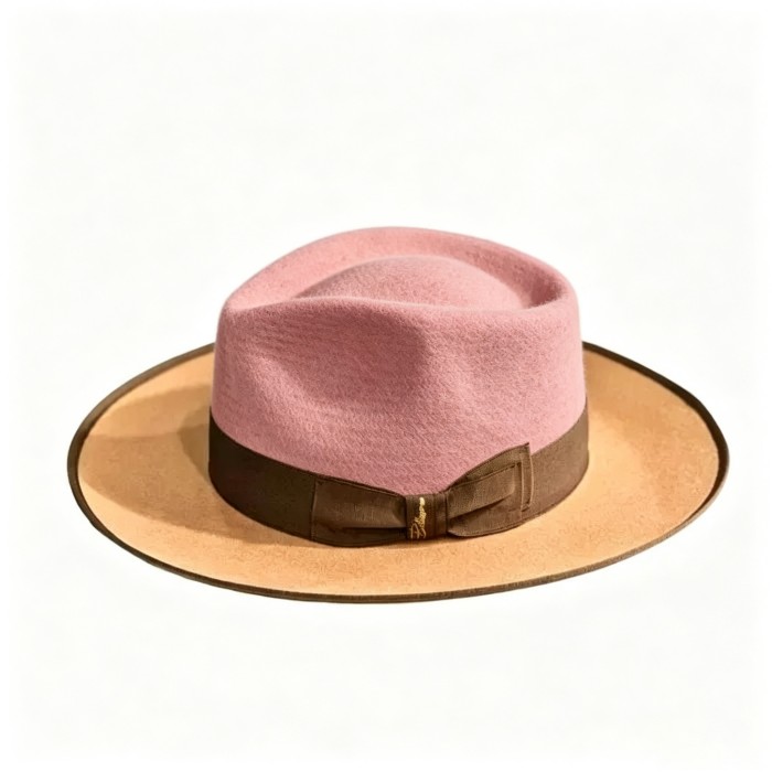 Exclusive Felt Two Tone Fox-Pink(Camel)