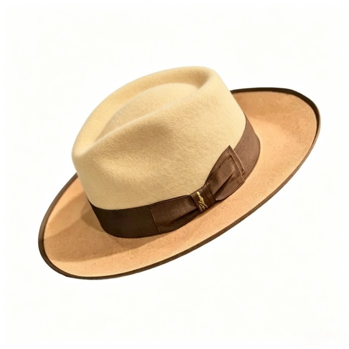 Exclusive Felt Two Tone Fox-Yellow(Camel)