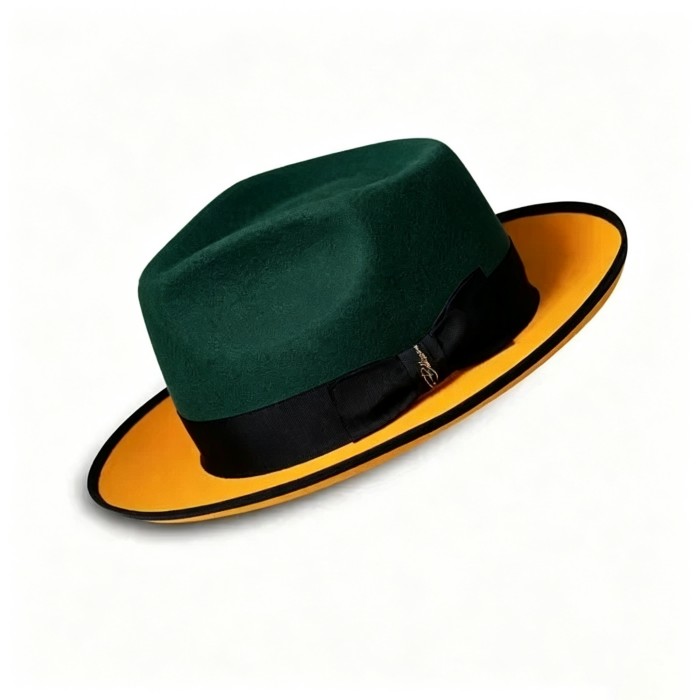 Limited - The Fox Fedora - Grenn Orange