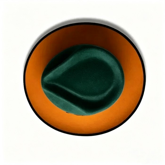 Limited - The Fox Fedora - Grenn Orange