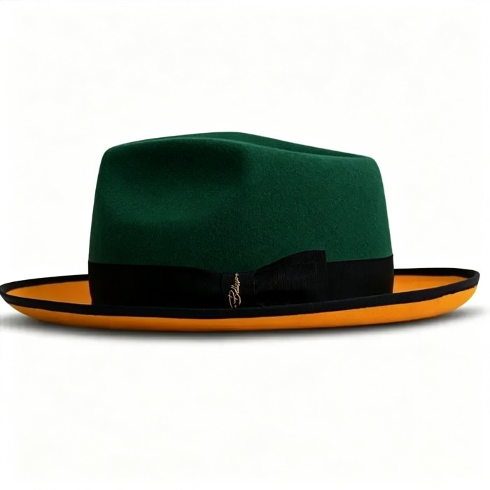 Limited - The Fox Fedora - Grenn Orange