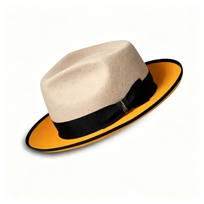 Limited - The Fox Fedora - Beige Orange