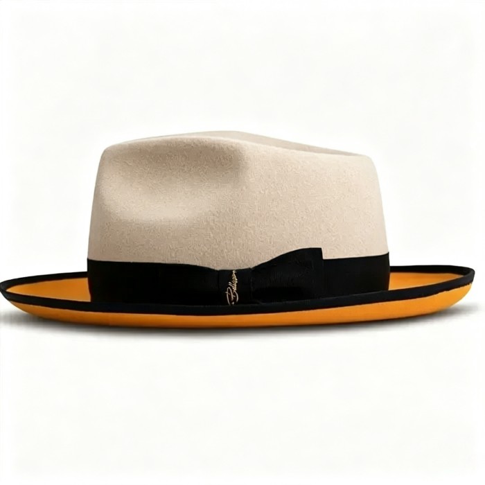 Limited - The Fox Fedora - Beige Orange