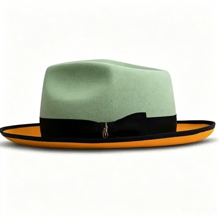 Limited - The Fox Fedora - Green Orange