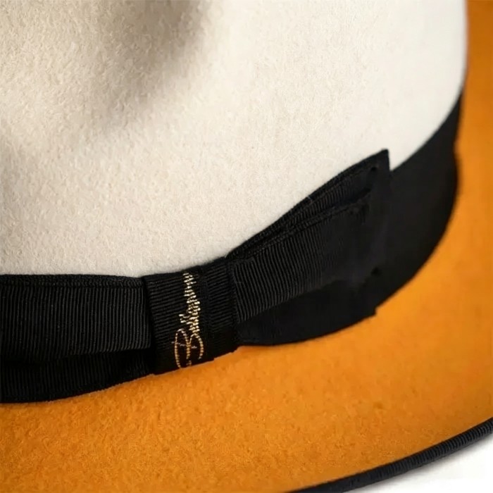 Limited - The Fox Fedora - White Orange