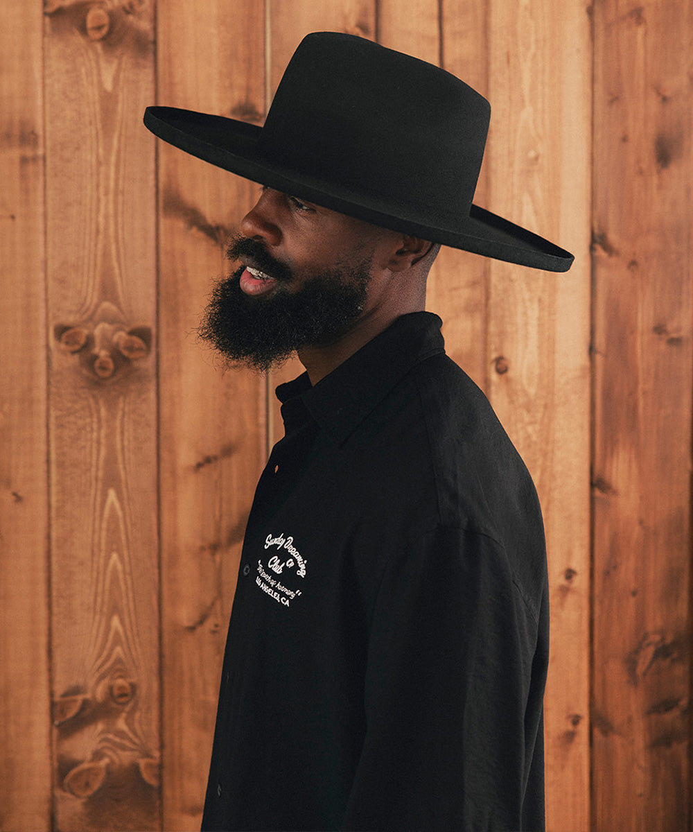 FIVE POINTS WIDE BRIM FEDORA HAT[Box Packing&Buy 2 Get Free Shipping]