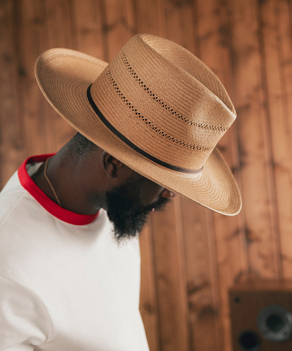 ASHEVILLE WIDE BRIM STRAW HAT[Box Packing&Buy 2 Get Free Shipping]