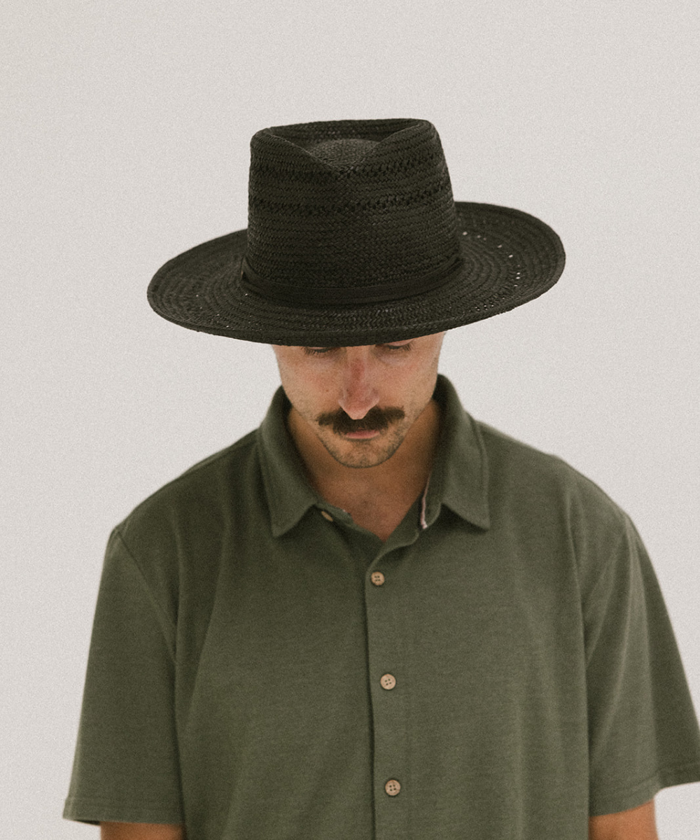 AMALFI STRAW RANCHER-Black[Box Packing&Buy 2 Get Free Shipping]