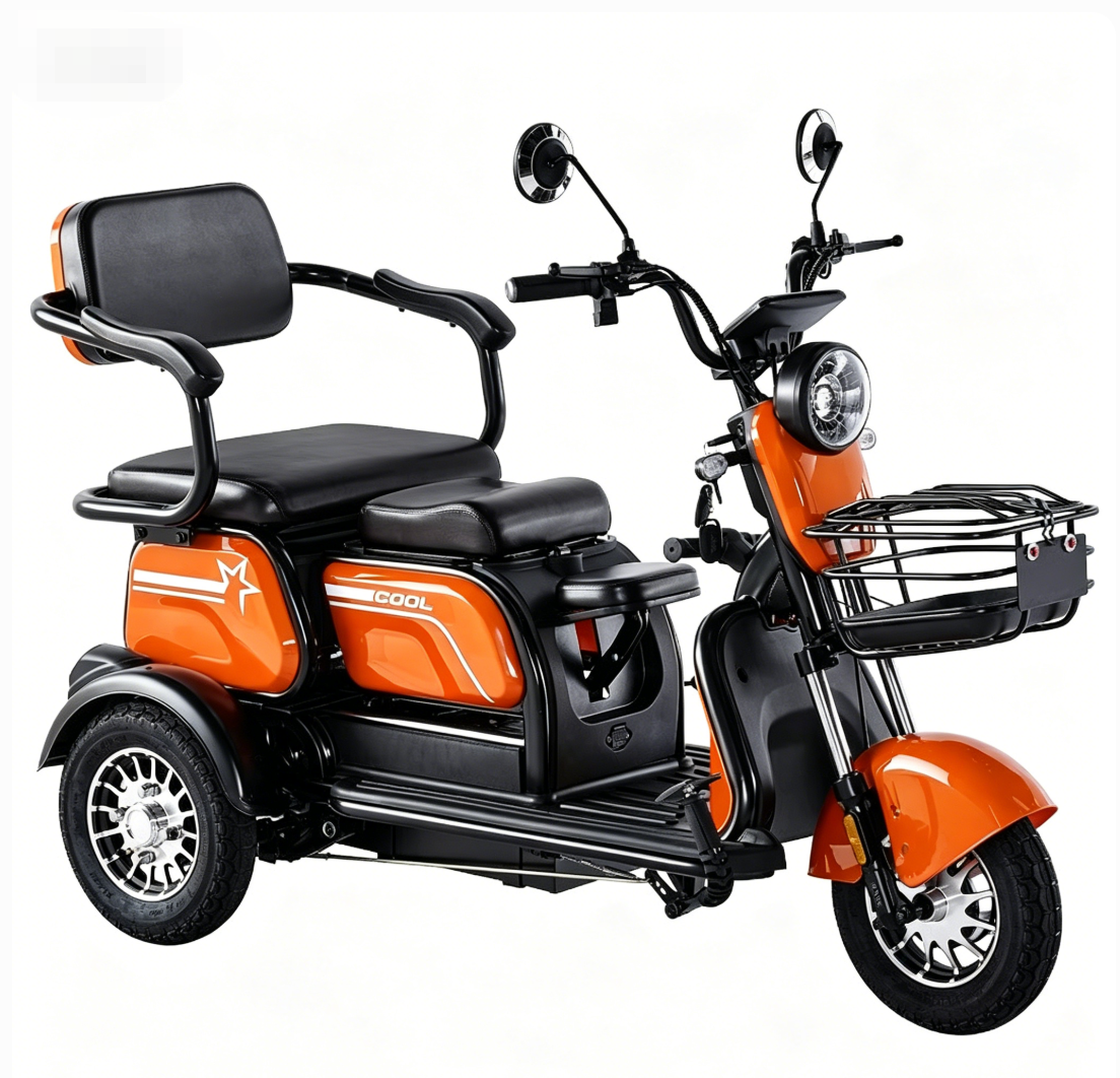 🎁✨ 3-Wheeled Electric Mobility Scooter with 2 Seats