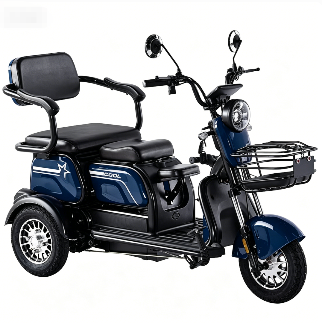 🎁✨ 3-Wheeled Electric Mobility Scooter with 2 Seats