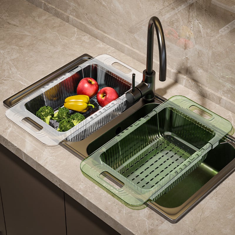 kitchen retractable drain rack