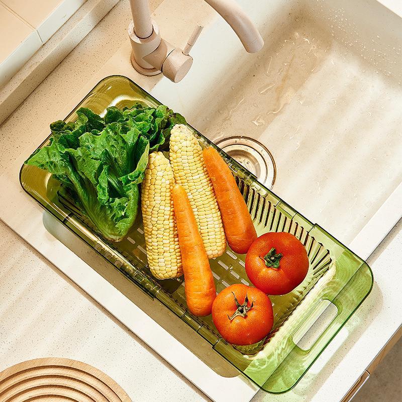 kitchen retractable drain rack