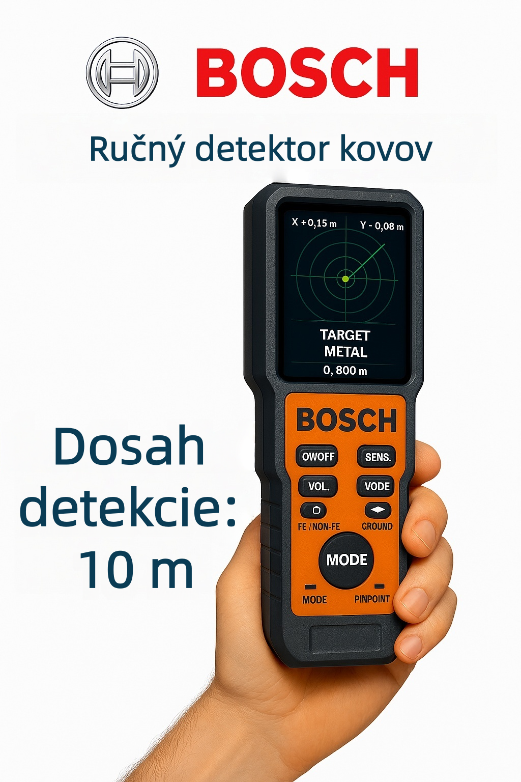 BOSCH – Profesionálny detektor kovov s vysokou presnosťou
