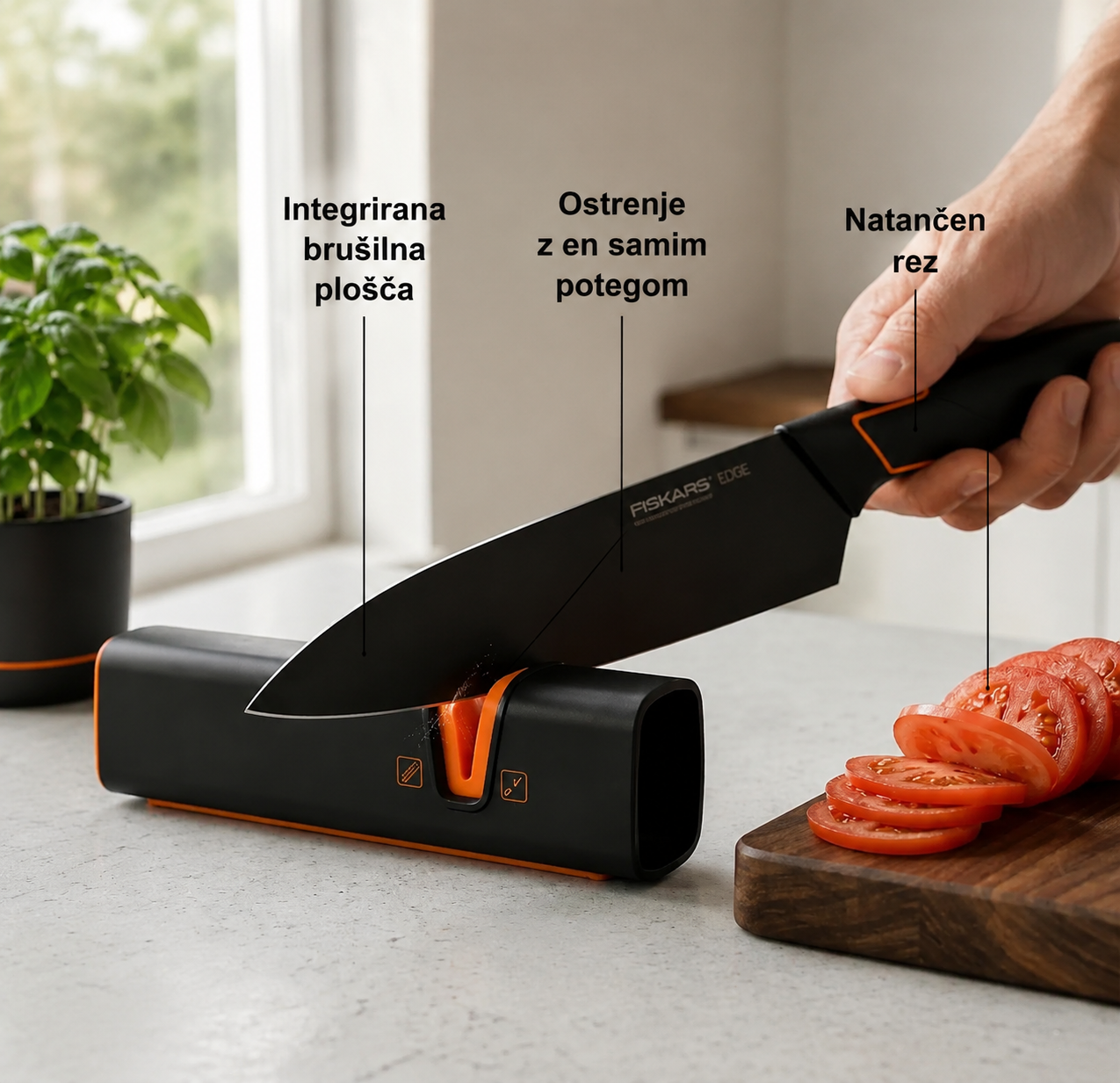 FISKARS Premium komplet nožev iz damaščanskega jekla – Ročno izdelan, omejena izdaja