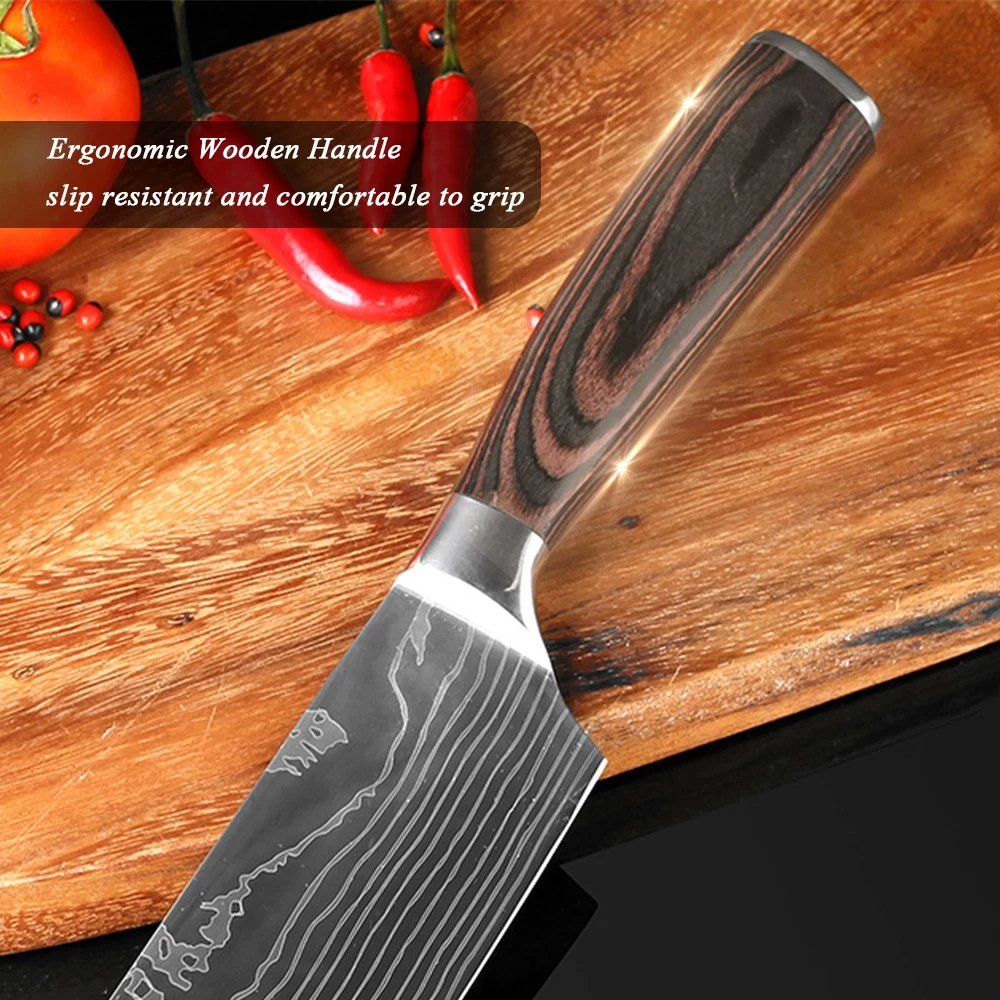 Set di coltelli da 8 pezzi Coltello da cucina Coltello in acciaio inossidabile