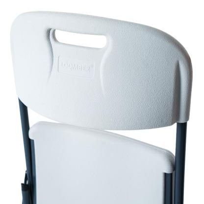 Paquete de 8 Sillas Plegables Blanca Color Blanco