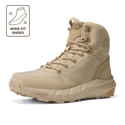 Botas tácticas ligeras y cómodas, con cierre lateral, para trabajo diario, motocicleta y senderismo, 8 pulgadas, calzado de seguridad para exterior