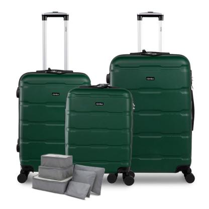 Juego 3 Maletas de Viaje Rígidas Ruedas 360 Bolsas de Viaje Candado TSA