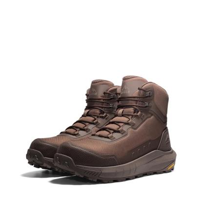 Calzado de seguridad para hombre con puntera de material compuesto (norma ASTM), tejido transpirable, suela de TPU ligera y antideslizante, diseño de puntera redonda con cordones, impermeable y con suela de cuña.