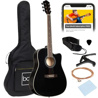Guitarra acústica 41 pulgadas completa para principiantes