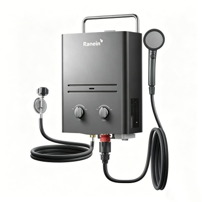 Calentador de Agua Instantáneo Portátil de Propano 6L para Exteriores Camping RV