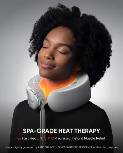 Masajeador Cervical Térmico Inalámbrico con Audio 360°