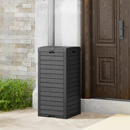Bote de Basura Exterior 117 L con Tapa