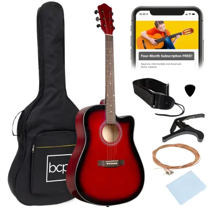 Guitarra acústica 41 pulgadas completa para principiantes