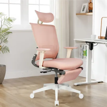Silla Ergonómica Plegable con Reposapiés
