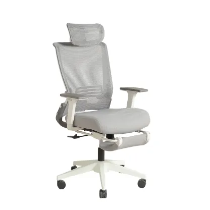 Silla Ergonómica Plegable con Reposapiés