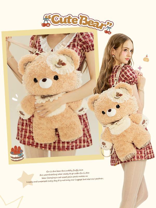 Mochila Oso Peluche Estilo Lolita 50cm