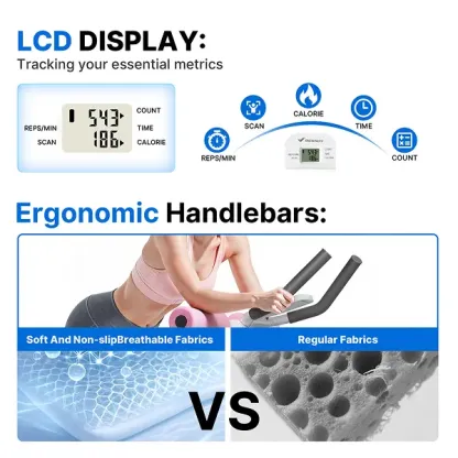 Entrenador Abdominal Plegable con Monitor LCD