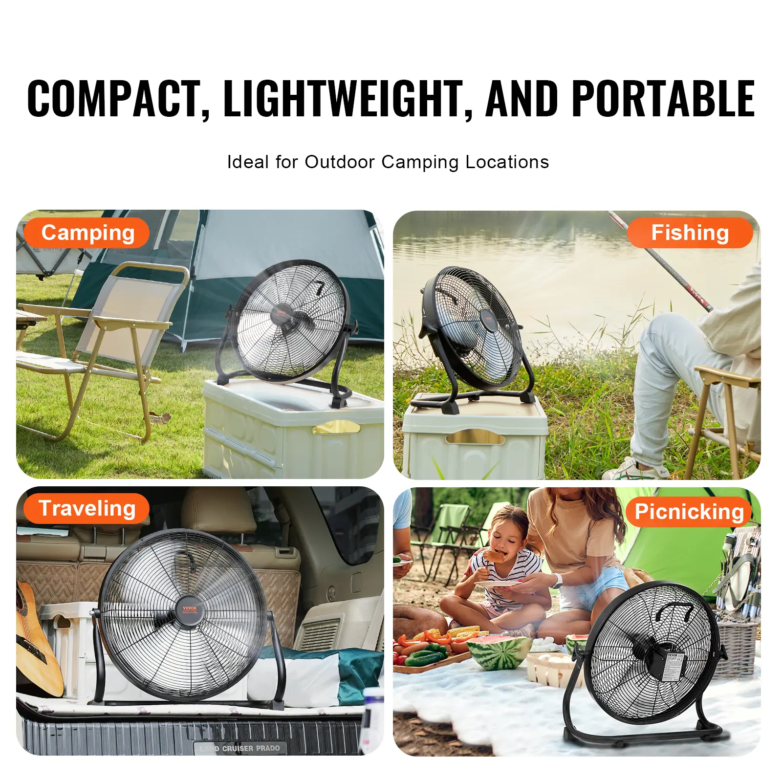 Ventilador Inalámbrico Portátil 16 Pulgadas