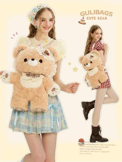 Mochila Oso Peluche Estilo Lolita 50cm