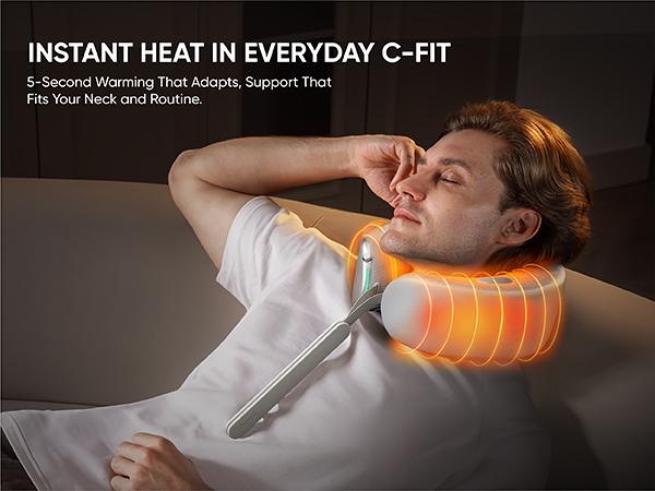 【DealsForYouDays】Bluvol Nest 10 Ultra Immersive Heated Neck Massager, Therapist-Style Deep Tissue Pain Relief, 360&deg; Spatial Audio, Cordless Massager for TV Watching, Gaming, Office Work, Birthday Gift,Father'sdaygifts, Summerwins