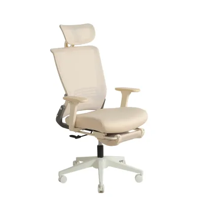 Silla Ergonómica Plegable con Reposapiés