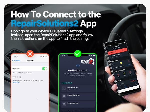 BLCKTEC 440 OBD2 Scanner - Car Code Reader & Scan Tool - Car Scanner - Helps Fix Check Engine Light Issues & More Multifunctional