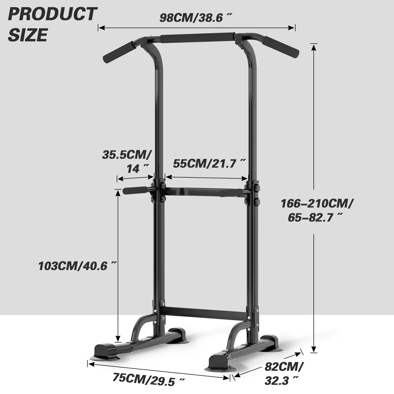 Torre de Dominadas Multifuncional Ajustable