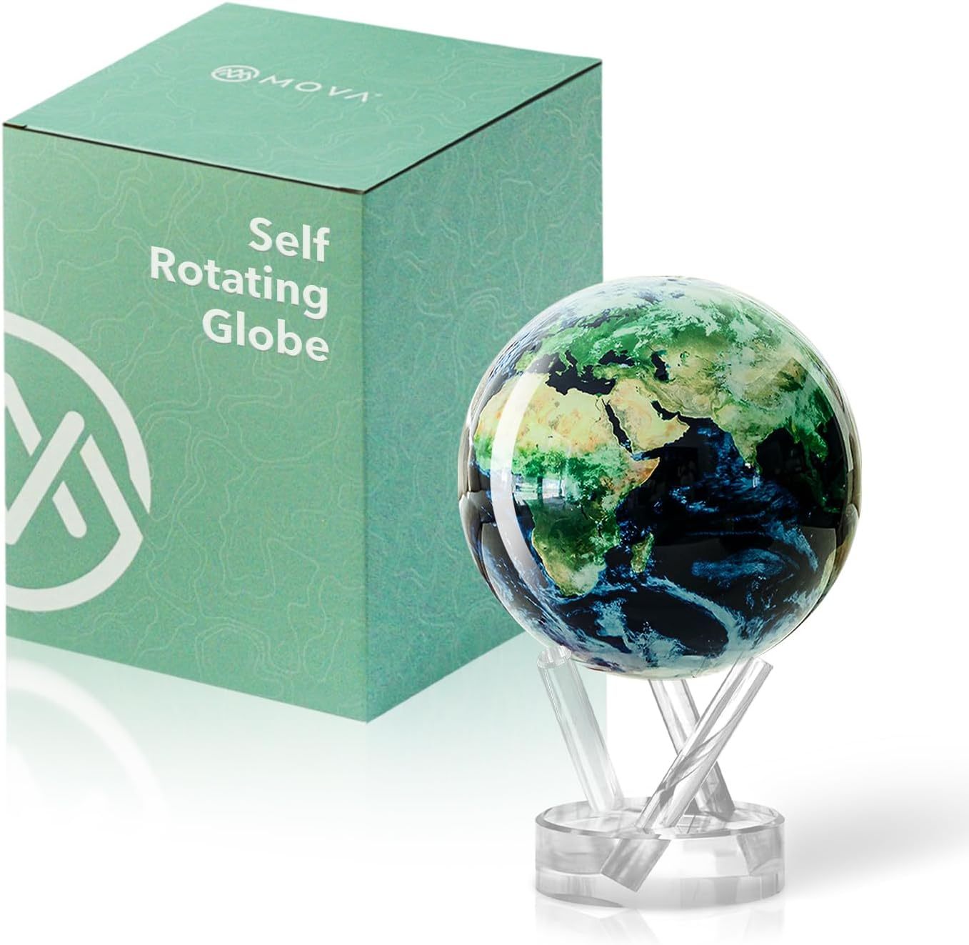 Globo Terráqueo Autogiratorio con Luz Solar – Silencioso y Sin Pilas