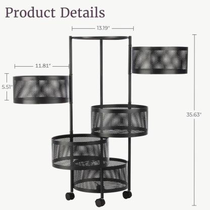 Organizador Giratorio de Cocina 5 Niveles
