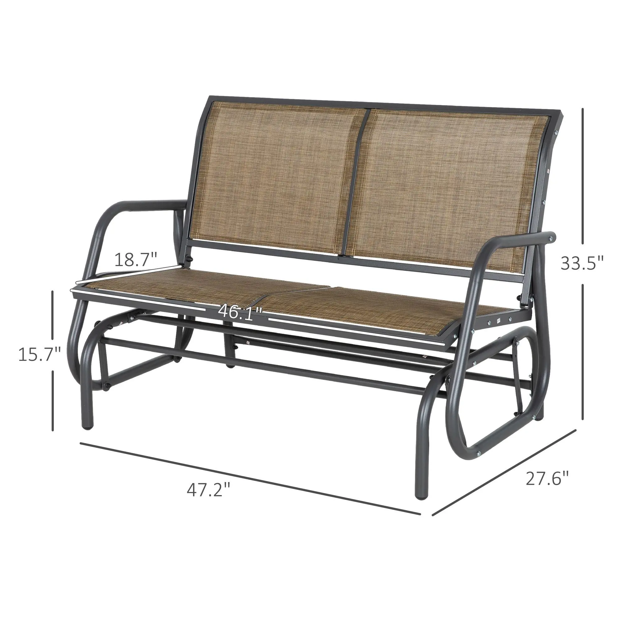 Banco Mecedor de Exterior 2-3 Plazas