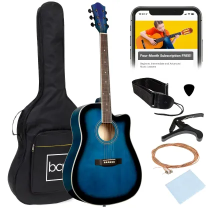 Guitarra acústica 41 pulgadas completa para principiantes