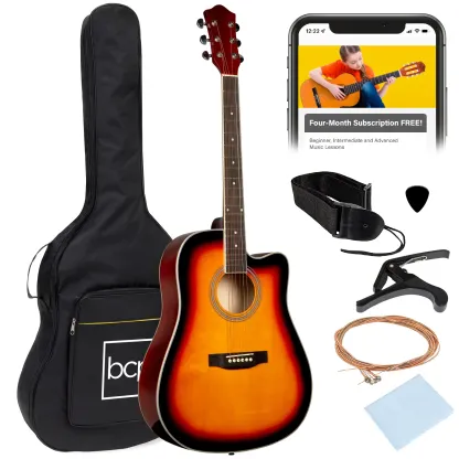 Guitarra acústica 41 pulgadas completa para principiantes