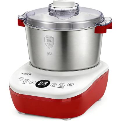 Batidora eléctrica de masa AIZIYO DoughChief de 7,4 cuartos de galón (aprox. 7 litros) – Electrodoméstico de cocina, función de fermentación, bol de acero inoxidable 304, control por microordenador, panel táctil orientado hacia arriba, fácil de limpiar, a